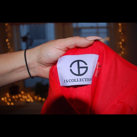 JS Collection Red Floor Length Gown - Picture 6 of 6